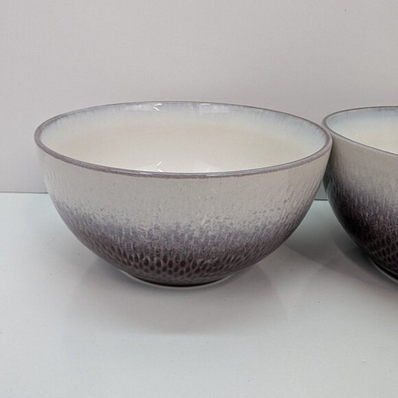 Pfaltzgraff Everyday Eclipse Plum Fruit Purple Textured Dessert Bowl Lot of 2 - Picture 2 of 7